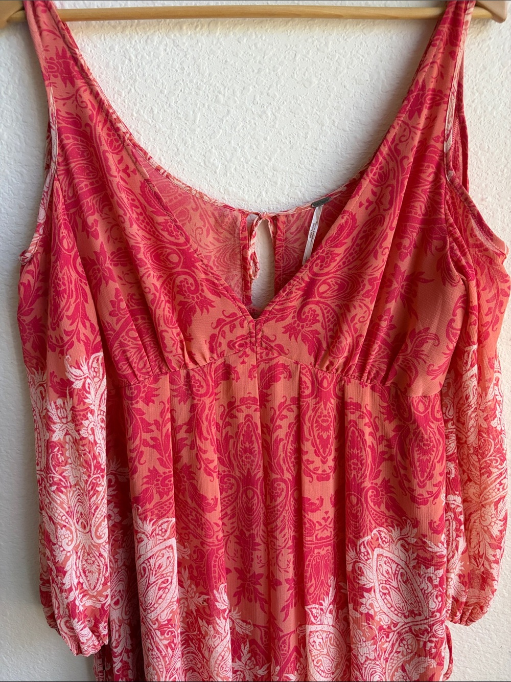 Free People Penny Lover Mini Dress in Clementine Combo - Picture 4 of 8